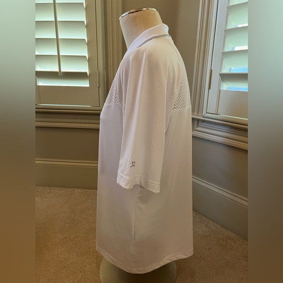 Daily Sports White Short Sleeve Mesh Golf Shirt XL NWT - Picture 2 of 4